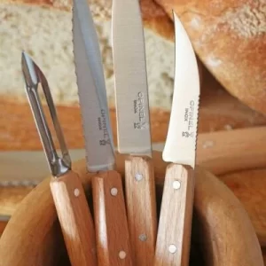 Opinel Gemüsemesser, Gebogene Klinge, Edelstahl, Buchenholz 6